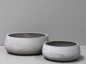 Natural Flat Bowl Set